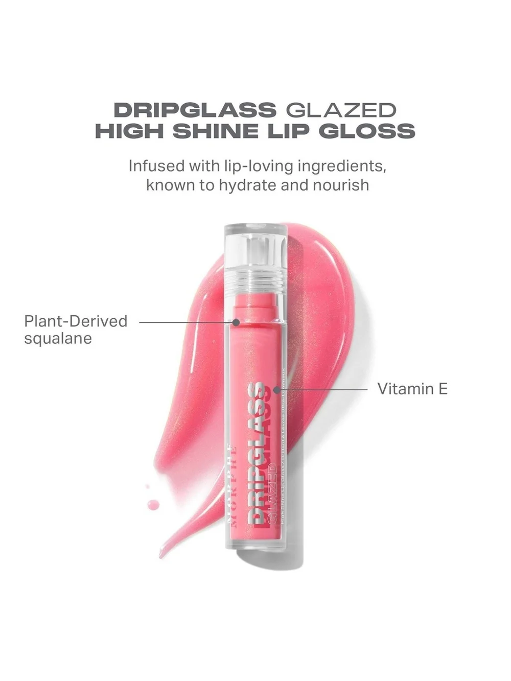 Morphe DripGlass Glazed Lip Gloss - Shatterproof Mauve